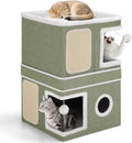2-Storey Cat House for Indoor Cats, Separate Into 2 Large Cat Bed Cave by Shikha