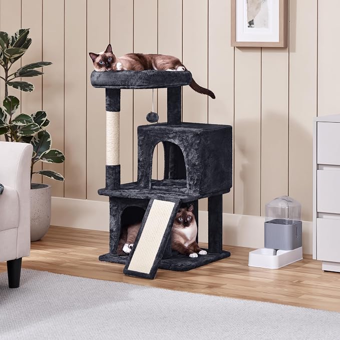 Yaheetech Cat Tree for Indoor Pets, 36in Tower Condo w/Extra Large Perch - Image 2