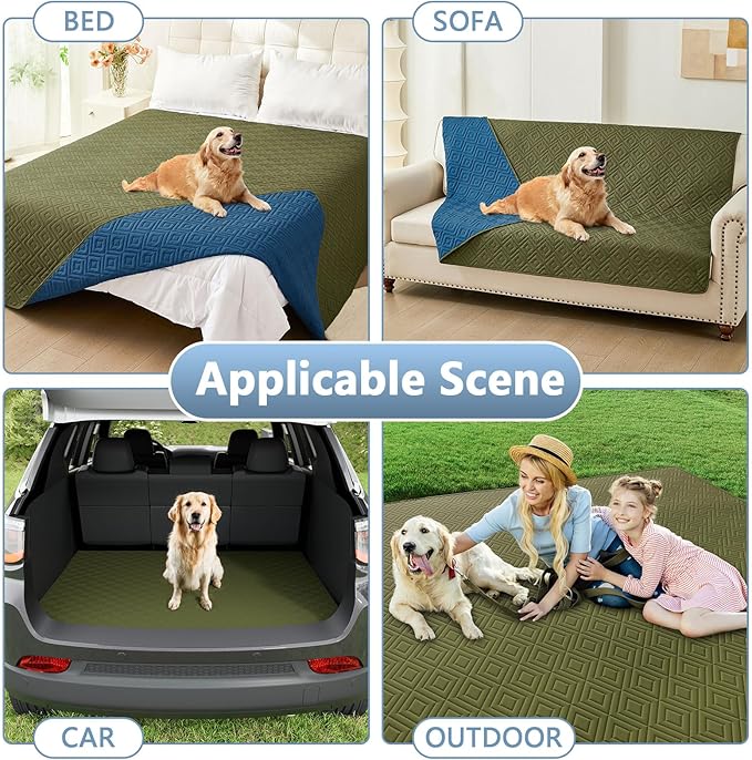 hyha Waterproof Dog Blanket, Soft Pet Bed Blankets, Waterproof Sofa Couch Cover - Image 6