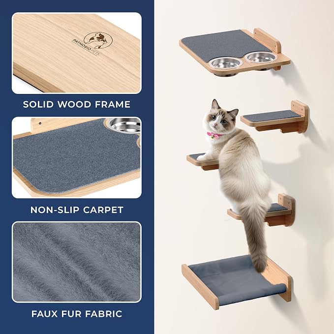 Space-Saving Cat Wall Shelves – Interactive Cat Wall Climber - Image 3