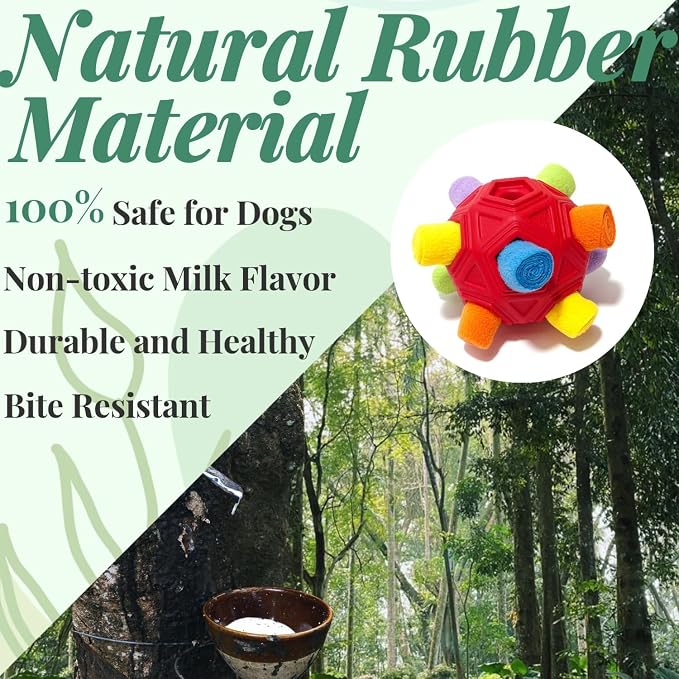 Snuffle Ball for Dog Toys Unbreakable Upgrade Ball Interactive Toy Foraging - Image 2