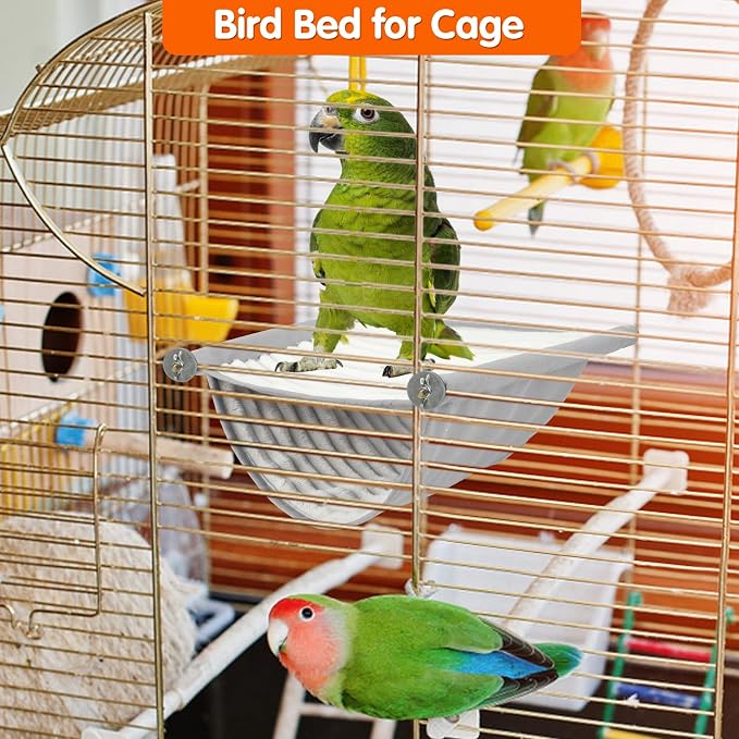 BWOGUE Winter Warm Bird Nest Bed Hanging Hammock Snuggle Hut Parrot House Tent - Image 6