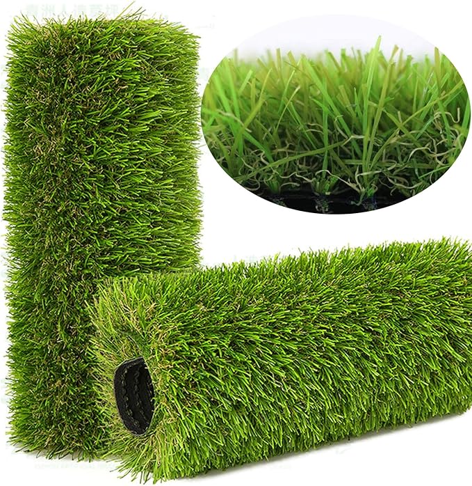 Artificial Grass Rug Outdoor Indoor 4FTX51FT Fake Grass Carpet Green Synthetic by NINXIANG