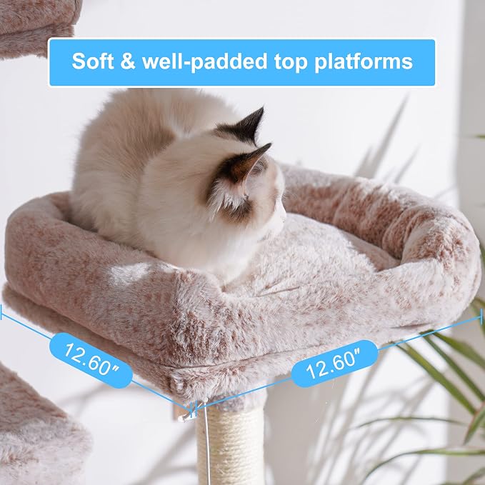 Hey-brother Large Multi-Level Cat Tree Condo Furniture - Image 4