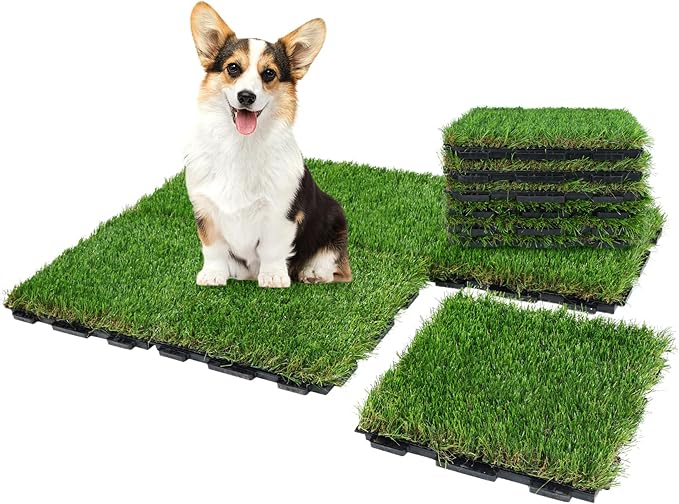 XLX TURF Interlocking Fake Grass Tiles Pad by XLXTURF