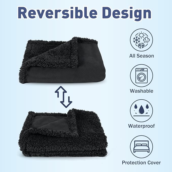 Kritter Planet Waterproof Dog Blanket, Reversible Water Proof Pet Blanket - Image 2
