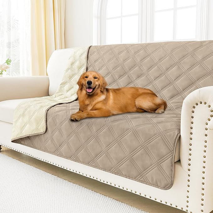 Smiry Waterproof Dog Bed Cover Blanket 68x82, Soft Reversible Pet Blanket by Smiry