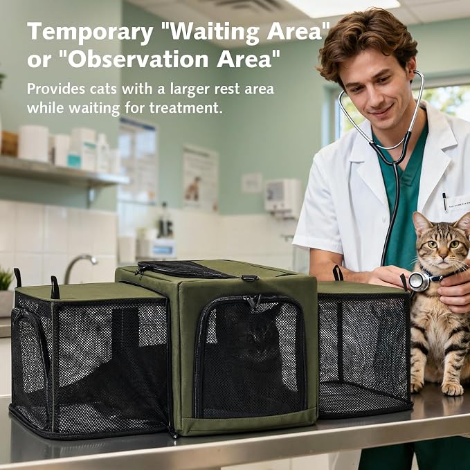 Pecute Cat Carrier Expandable, Stable Pet Carrier - Image 6