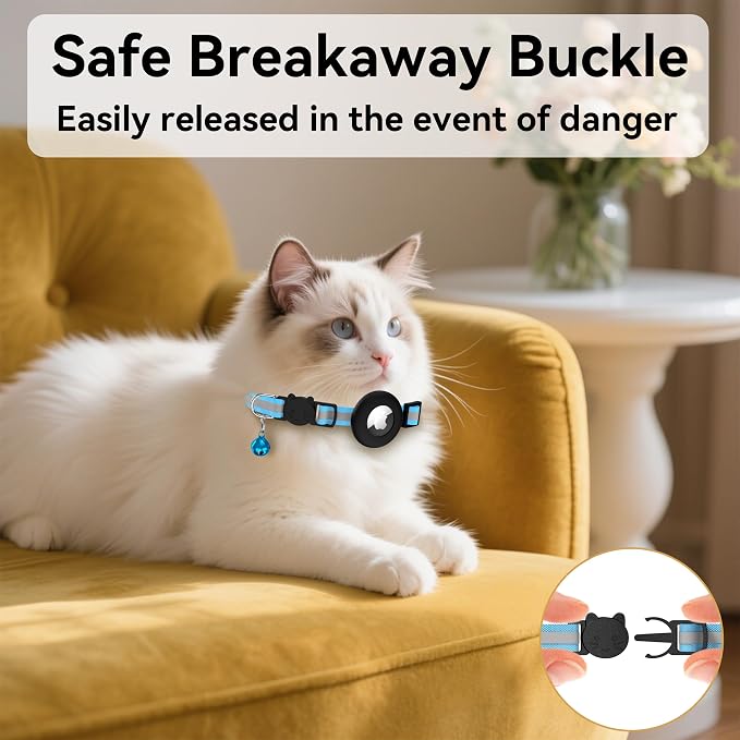 Vanjua 2 Pack Airtag Cat Collar Breakaway - Image 6