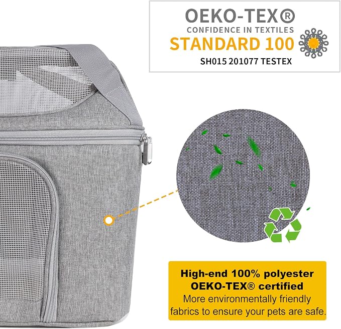 Large Cat Carrier Soft Side Pet Carrier - Image 3