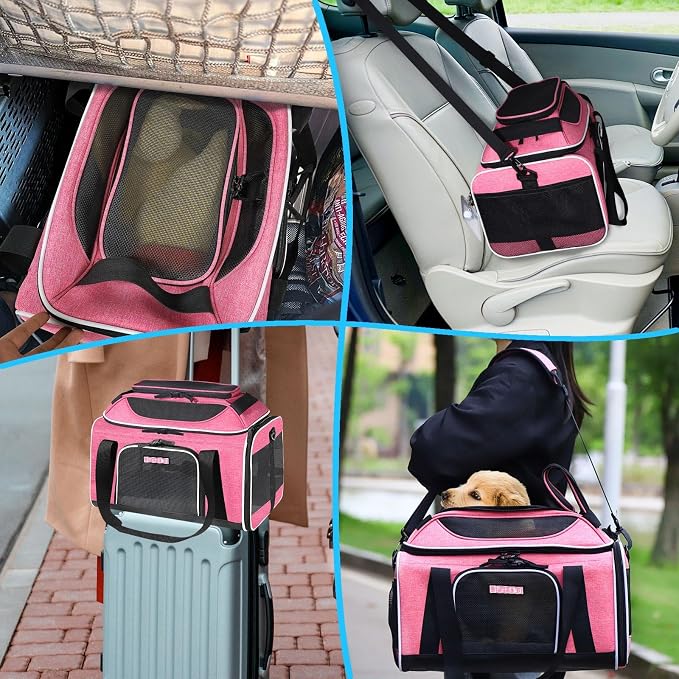 Petskd Top-Expandable Pet Carrier 17x11x9.5 Inches Alaska Airline Approved - Image 8