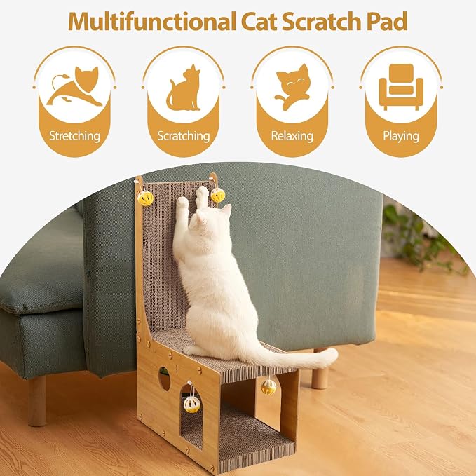 ​Cat Scratcher, Cat Scratching Board, L Shaped Vertical Cat Scratcher - Image 3