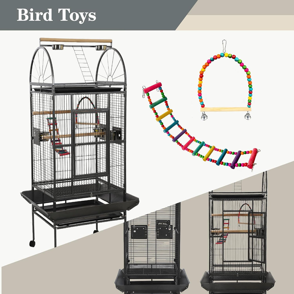 69 Inch Large Bird Flight Cage with Birdcage Cover - GlobalHabitat Supply