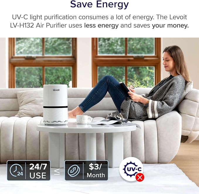 LEVOIT Air Purifier for Home, AHAM Verifide, High-Efficiency Filter for Smoke - Image 6