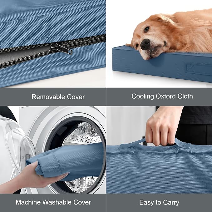 Outdoor Orthopedic Dog Bed for Medium Dogs & Cats, Waterproof Flat Pet Mat - Image 5