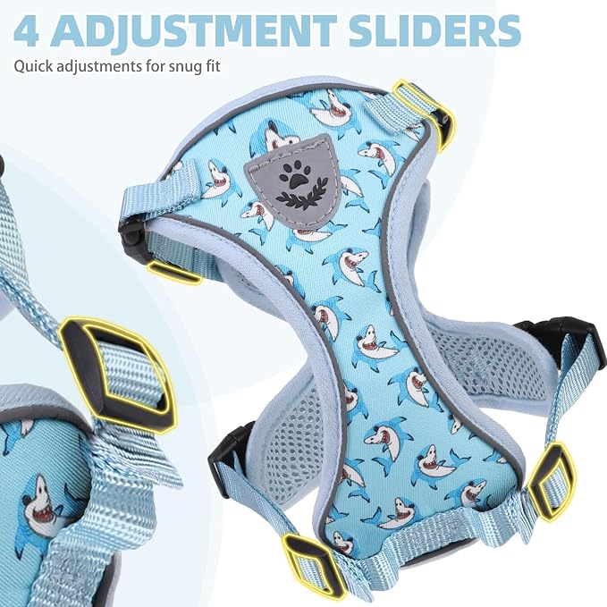PUPTECK Cat Harness and Leash Set Escape Proof Reflective Cat Walking Harness - Image 4