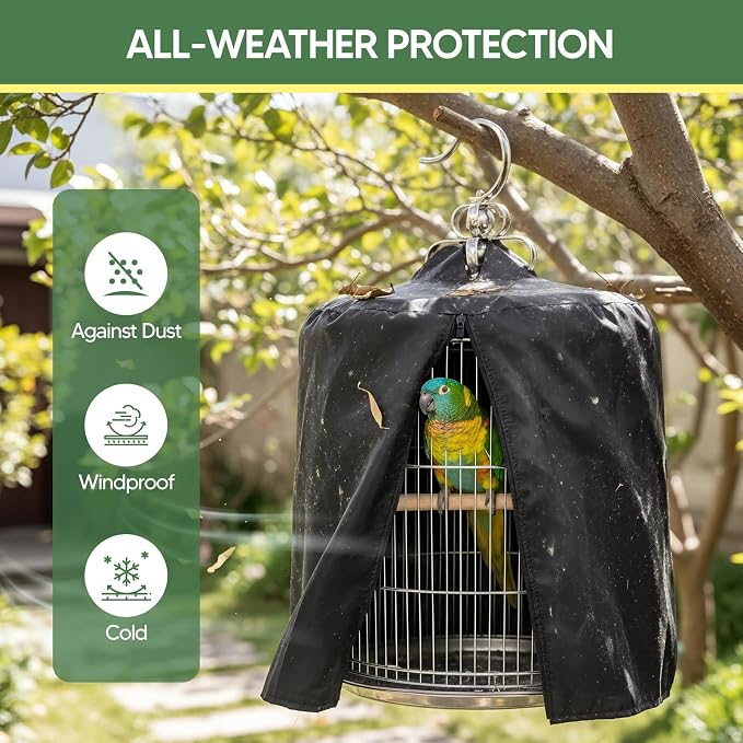 Bird Cage Cover Birdcage Cover Protector Washable Sunproof Dustproof Windproof - Image 3