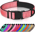 Joytale Reflective Dog Collar, Soft Neoprene Padded, Metal D-Ring, Nylon Pet