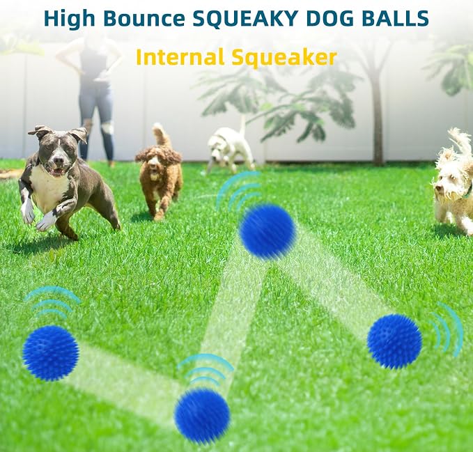 SHARLOVY 4.5'' Squeaky Dog Toy Balls - Image 5