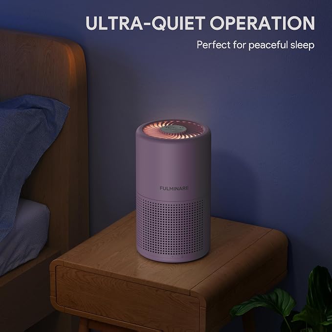 FULMINARE Air Purifiers for Home Bedroom H13 HEPA Air Purifier, 3 Speeds - Image 5