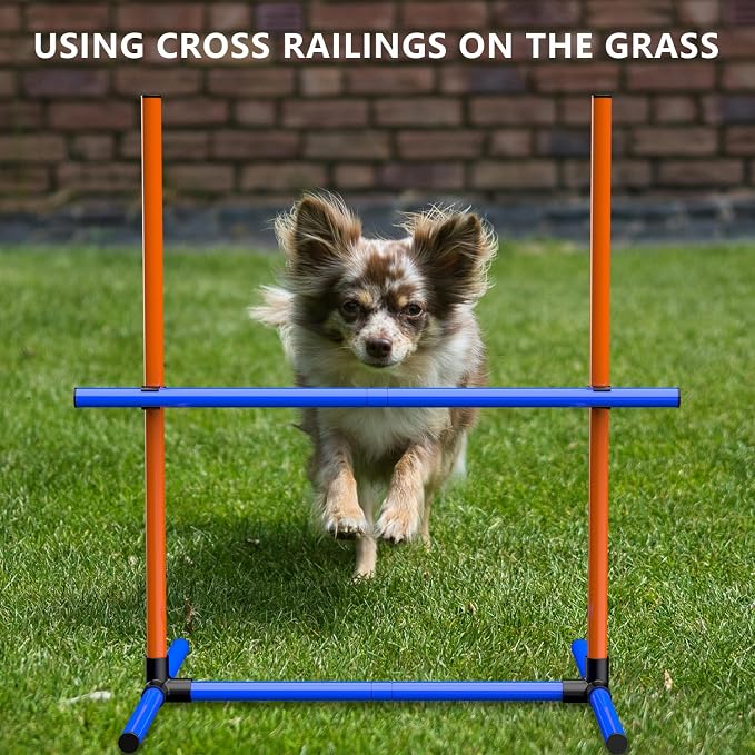 6Set Dog Agility Jumps Hurdle Course Training Equipment - Image 3