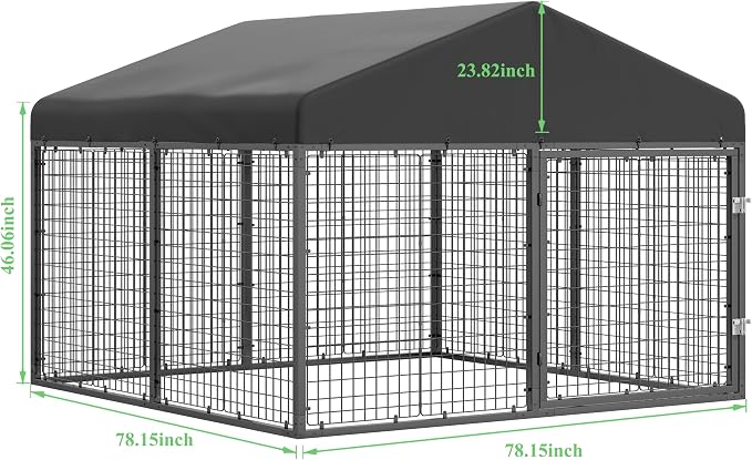 Large Outdoor Dog Enclosure, Heavy Duty Dog Cage - Image 4