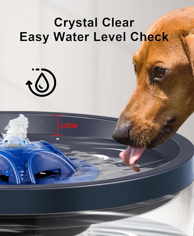Dog Water Fountain 4L/135oz for Large Dogs & Multiple Pets – Ultra-Quiet Pump - Image 4