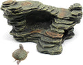 Turtle Basking Platform Shale Scape Step Ledge, Reptile Ladder Resting Terrace by relaqcc