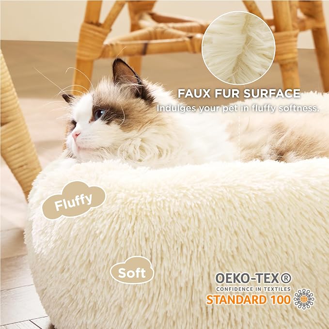Bedsure Calming Cat Beds for Indoor Cats - Image 2
