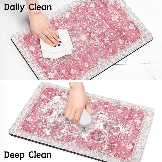 Pet Food Mats for Floor, Absorbent Dog Mat for Food and Water Dispenser Mat - Image 7