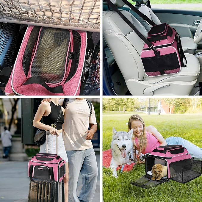 Petskd Top and Side Expandable Pet Carrier 17x11x9.5 Inches Alaska Airline - Image 8