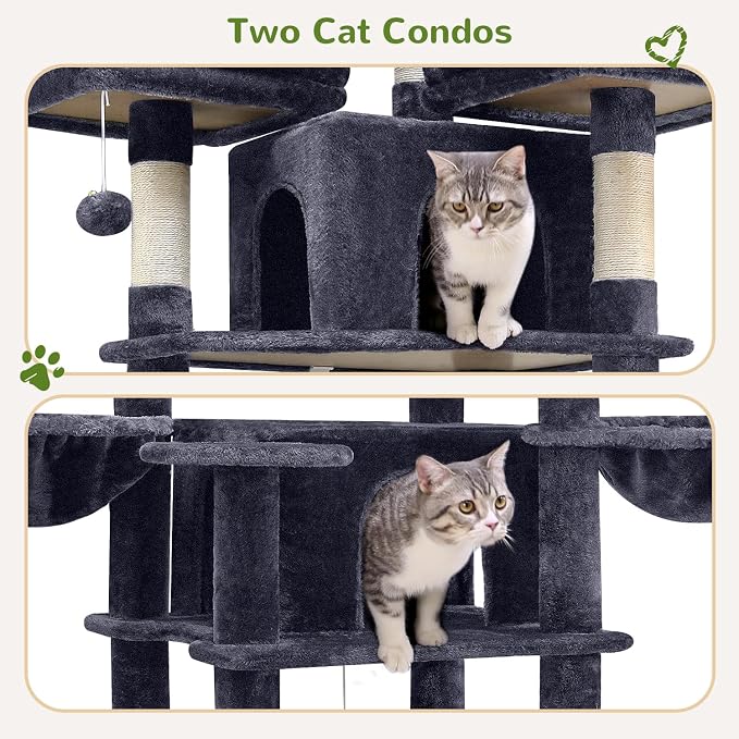 Globlazer Big Cat Tower for Indoor Cats, 80inch Cat Tower for Multiple Adult - Image 3