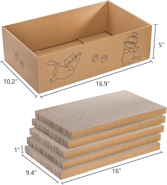 Nicunom 5 Packs in 1 Cat Scratcher - Image 2