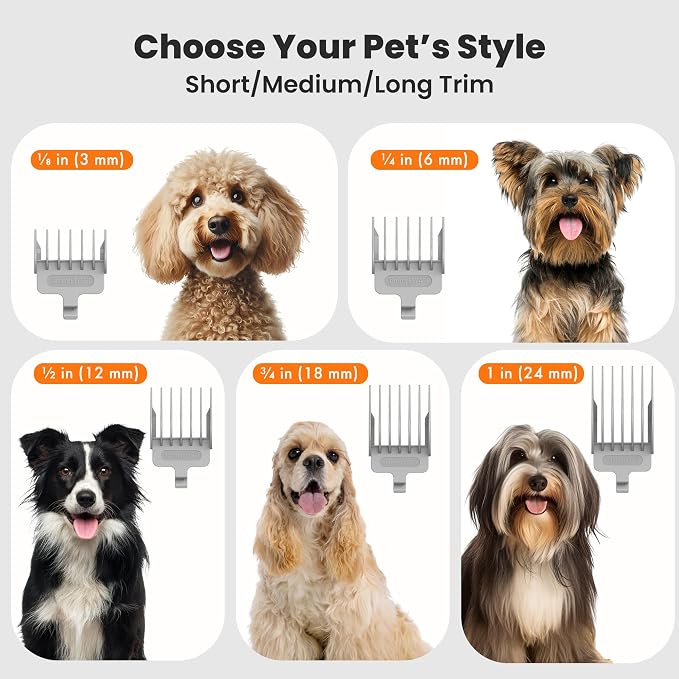 Neakasa P1 Pro Dog Grooming Vacuum Kit, 6-in-1 Pet Hair Grooming - Image 6