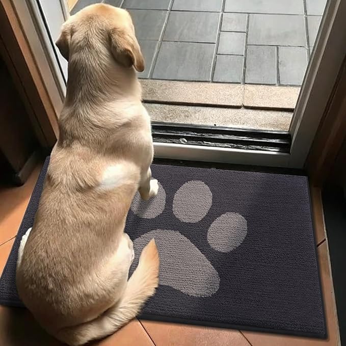 Buganda Dog Door Mat for Muddy Paws, Absorbent Dirt Trapper Washable Indoor - Image 7