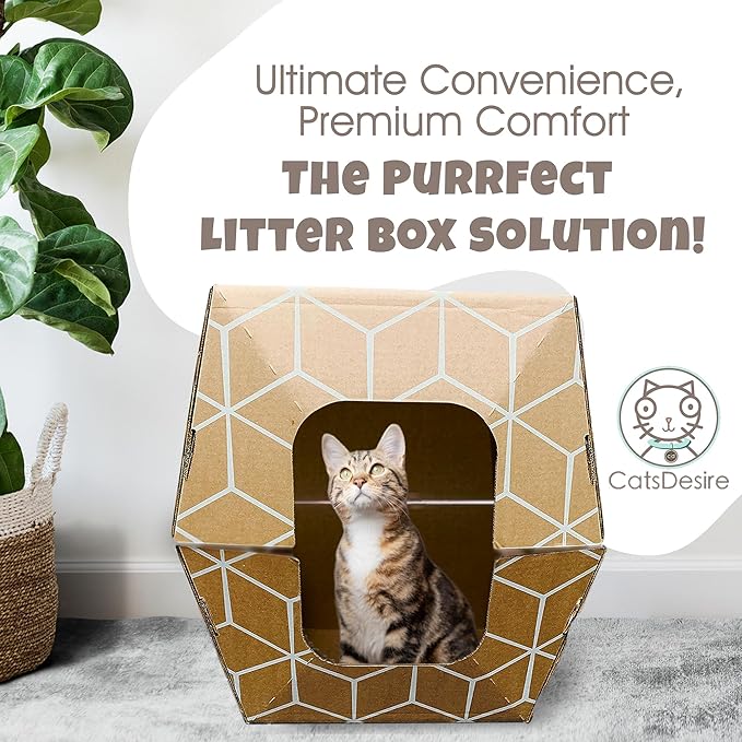 Tallest Disposable Cat Litter Box 15 Trays 2 Trays Litter Box Low Entry - Image 5