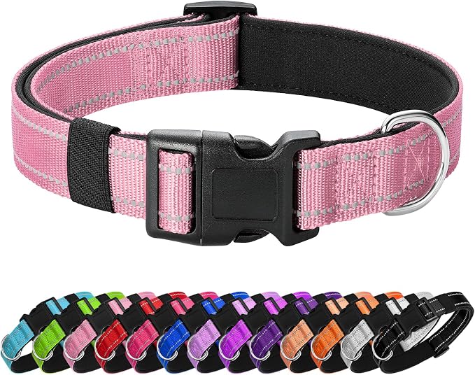 Reflective Dog Collar Padded by Penseepet
