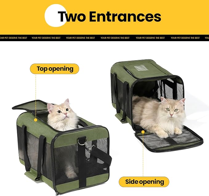 Cat Carrier Airline Approved, Soft-Sided Dog Carrier - Image 4