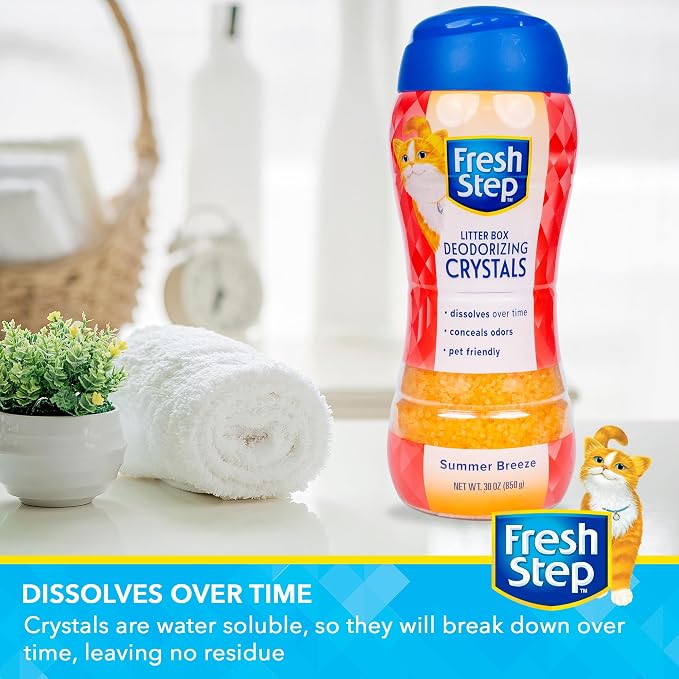 Fresh Step Cat Litter Crystals Deodorizer, Non Toxic Odor Neutralizing Crystals - Image 4