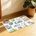 Cat Fun Pet Feeding Mat, Absorbent Bowl Pad by QSOQSO