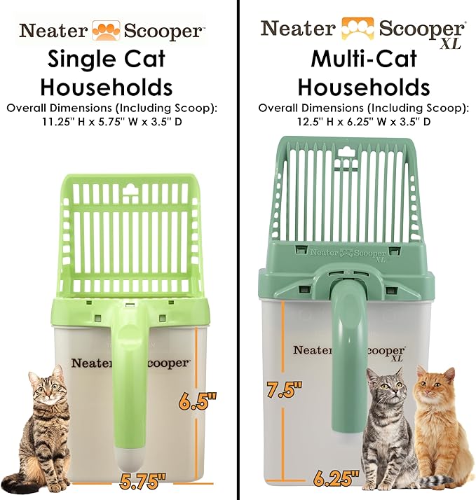 Neater Pet Brands Neater Scooper XL Cat Litter Scoop, 60 Refill Bags – - Image 5