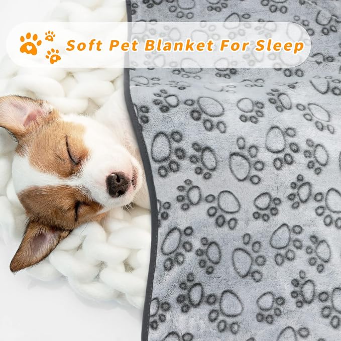 LOKOZ 2 Pack Dog Blanket for Small Medium Dogs, Soft Washable Fleece Pet - Image 5