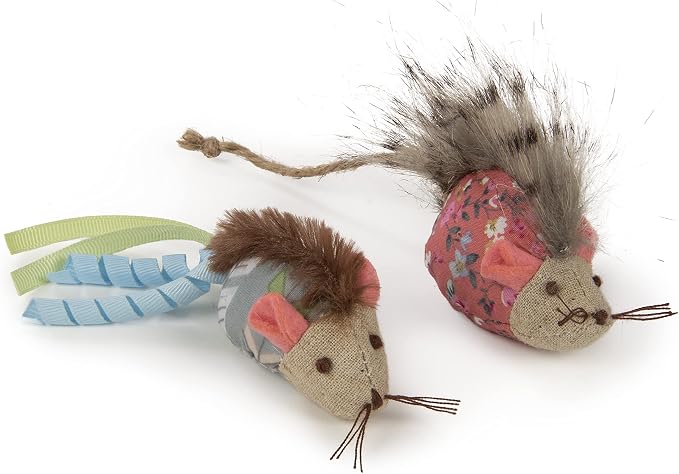 Petlinks HappyNip Mohawk Mice Cat Toys, Contains Silvervine & Catnip - Image 3