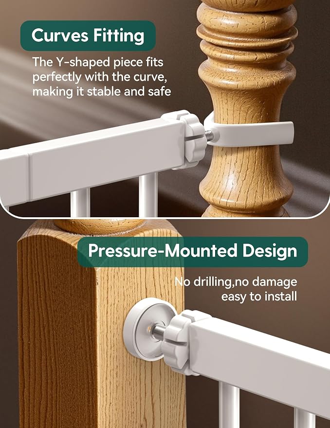 BABELIO Safety Gate Door Fits for Stairs, Narrow and Wide Doorways - Image 7