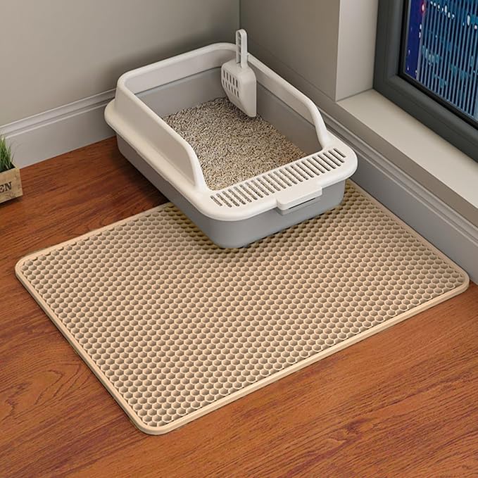 HCY&WLD Cat Litter Mat, 45x26/35x24/30x22/24x18 Inch Double Layer Cat Litter by HCY%26WLD