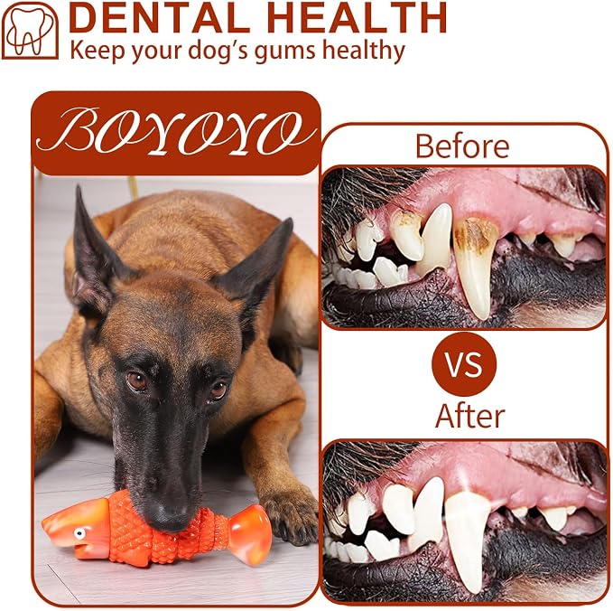 Indestructible Dog Toys for Aggressive Chewers Large Breeds, Durable Squeaky - Image 4