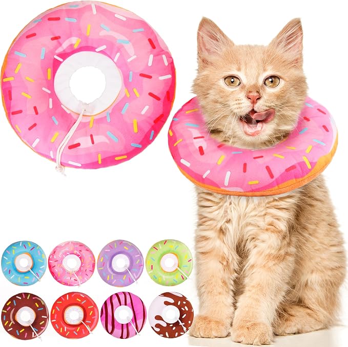 Cat Cone Collar Soft, Adjustable Cat Recovery Collars Spay Cones to Stop Licking by Unknown