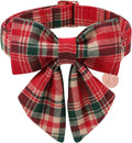 Christmas Plaid Dog Collar by UPURARAPUP
