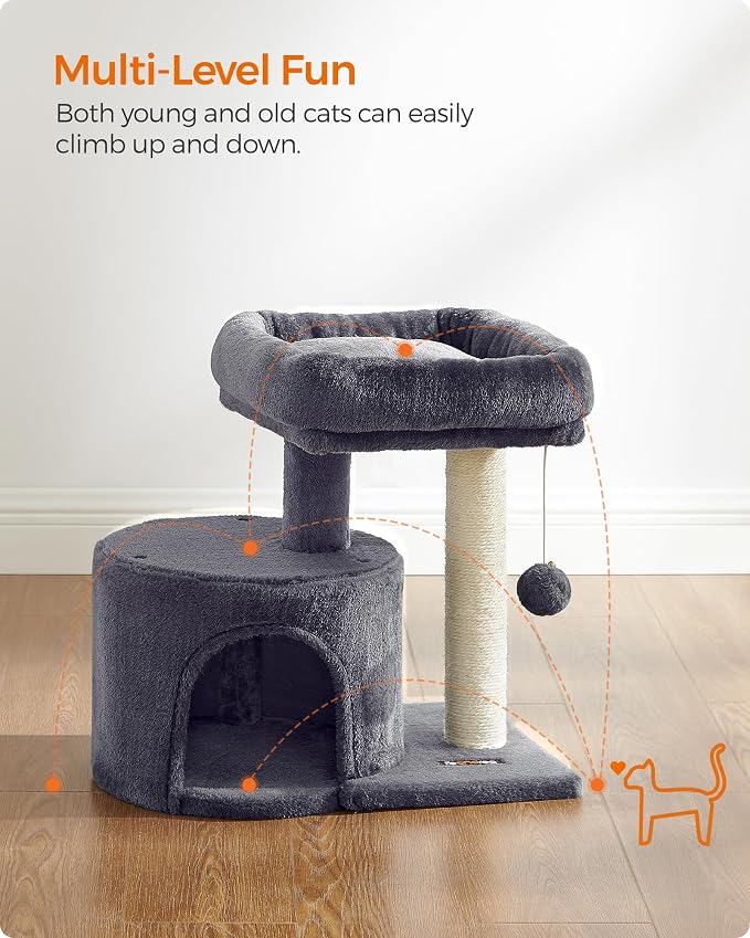 Feandrea Cat Tree, Small Cat Tower - Image 3