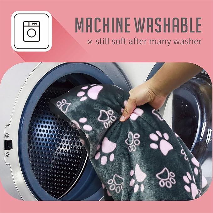 Dog Blankets for Large Dogs, Washable Pet Blanket, Soft Crate Bed - Image 7